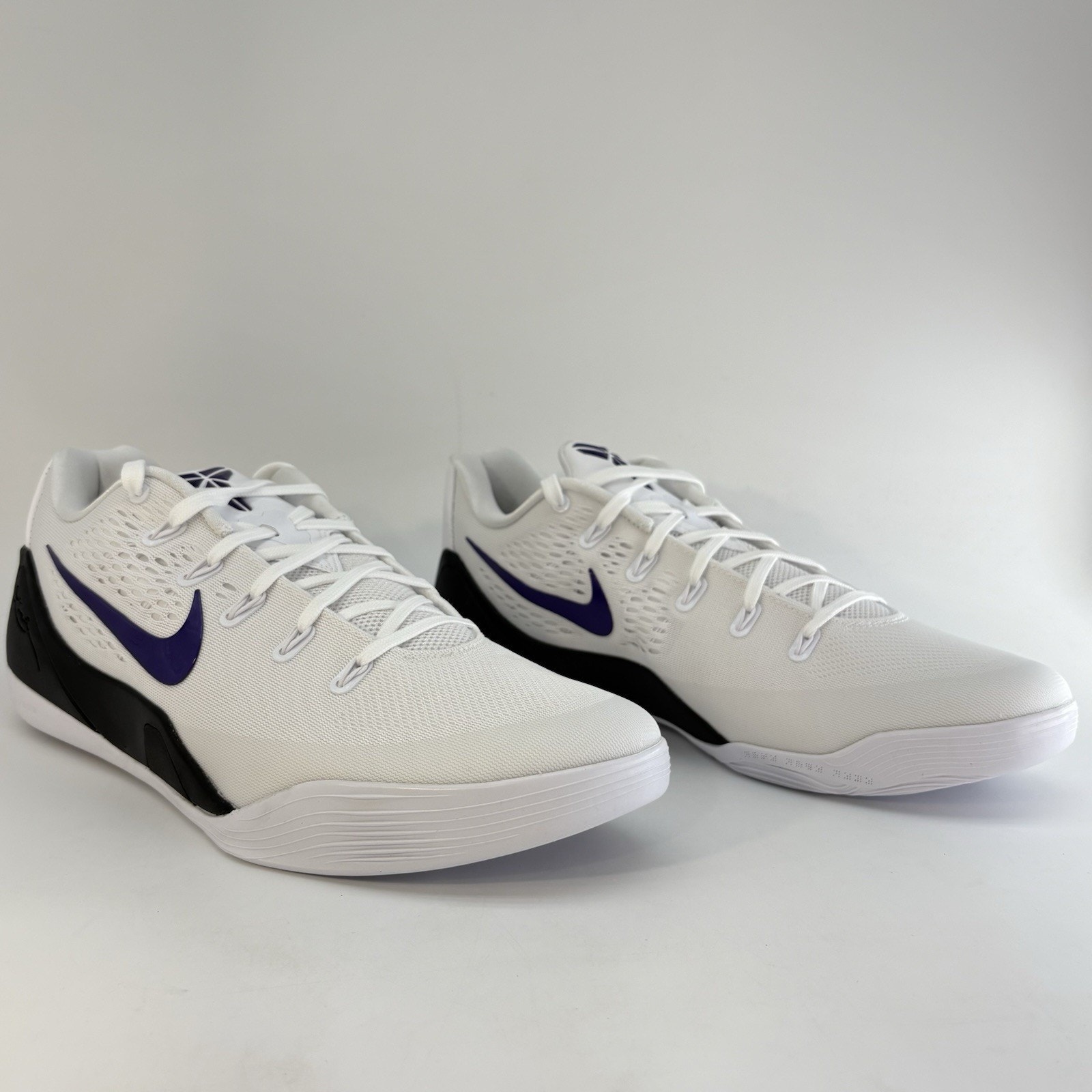 Nike Kobe Ix Elite Low White Purple Ih5095 100 Mens Size 14 Basketball Sneakers